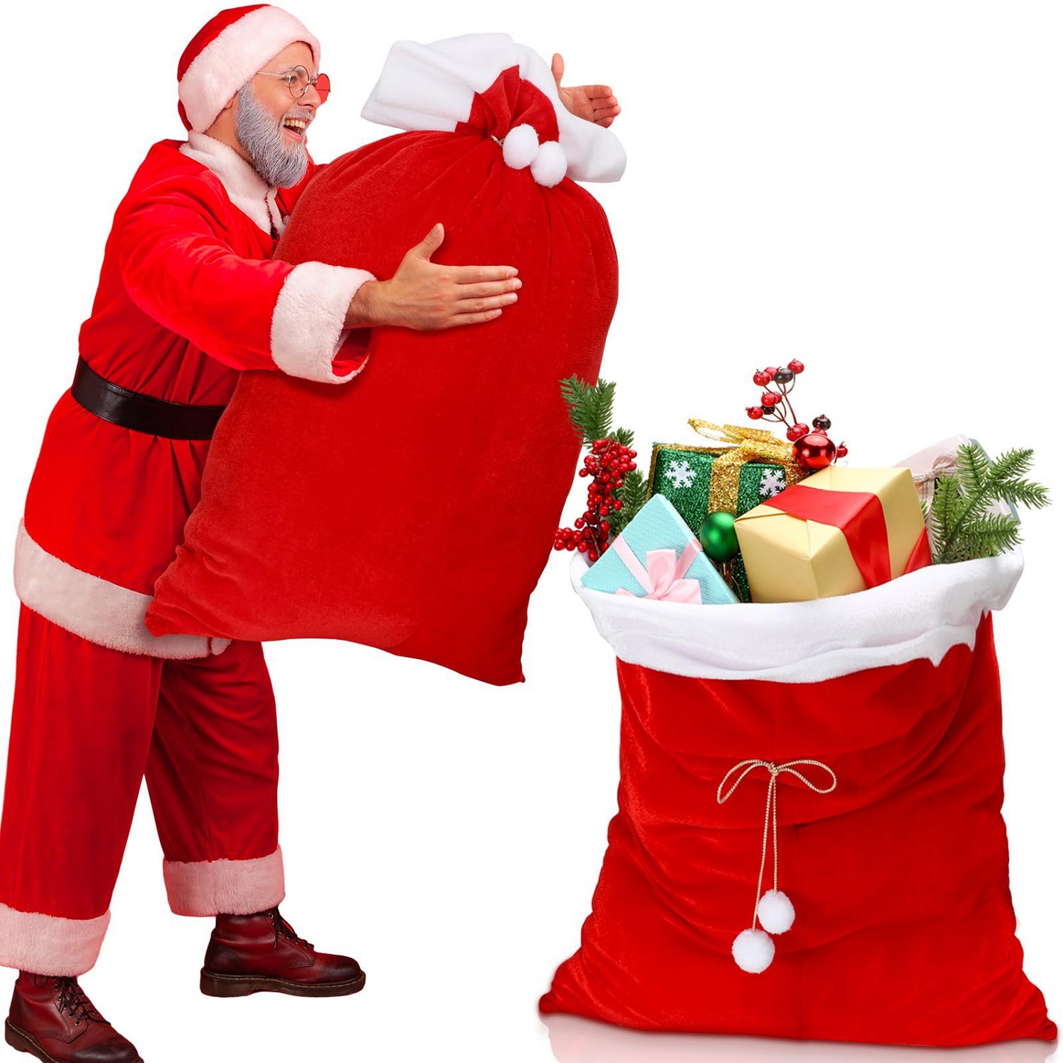 Luxury Xmas Bags - Sacs cadeaux de noël en velours