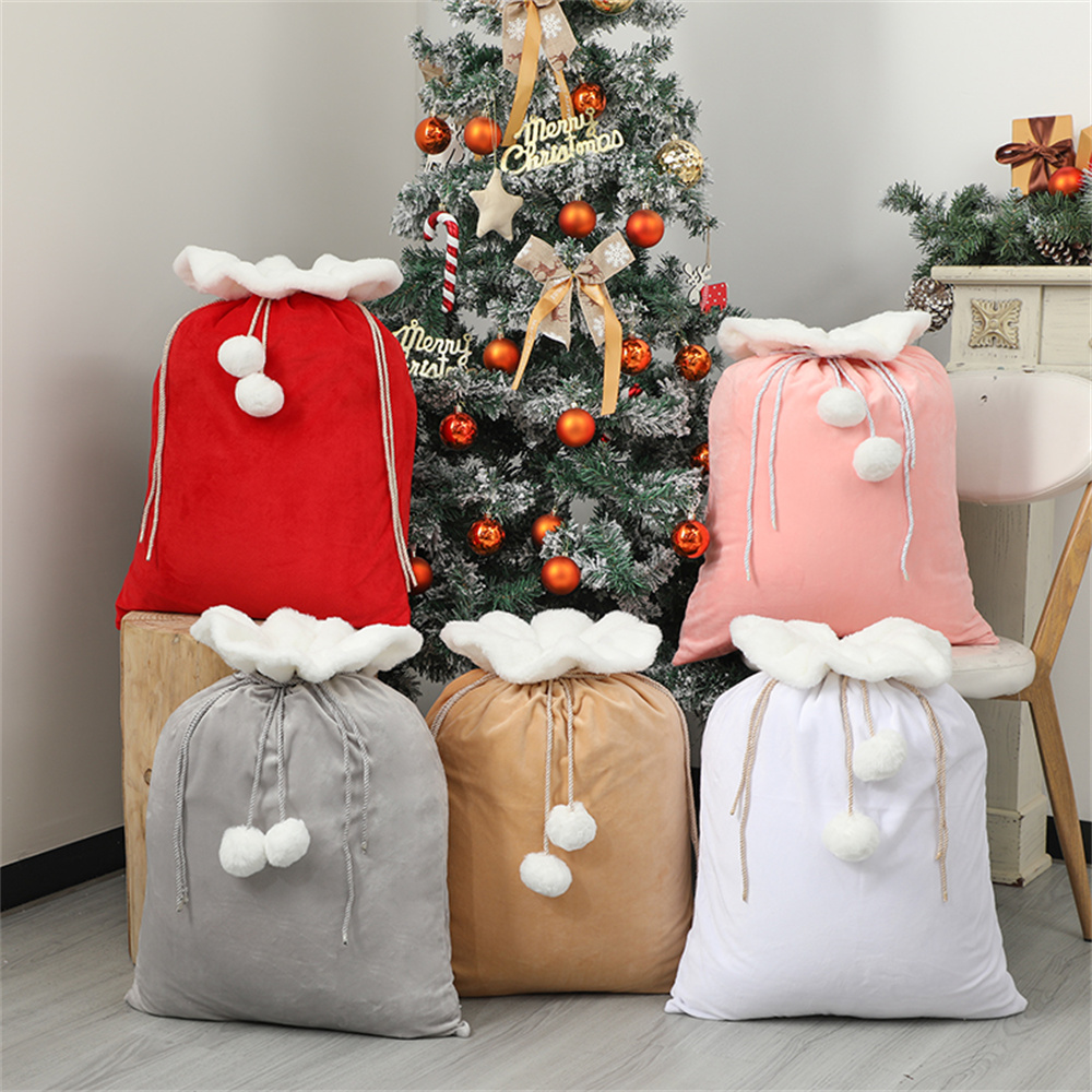 Luxury Xmas Bags - Sac de Noël personnalisé en peluche