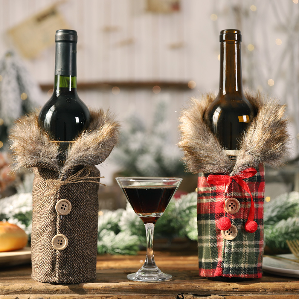 Luxury Xmas Bags - Couverture de bouteille de vin de