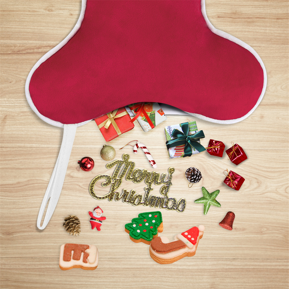 Chaussette de Noël en velours  - Luxury Xmas Bags avis et prix