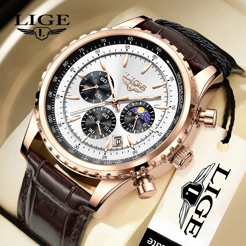 LIGE-Montre-bracelet à quartz  - Luxury Bags Brands List avis et prix