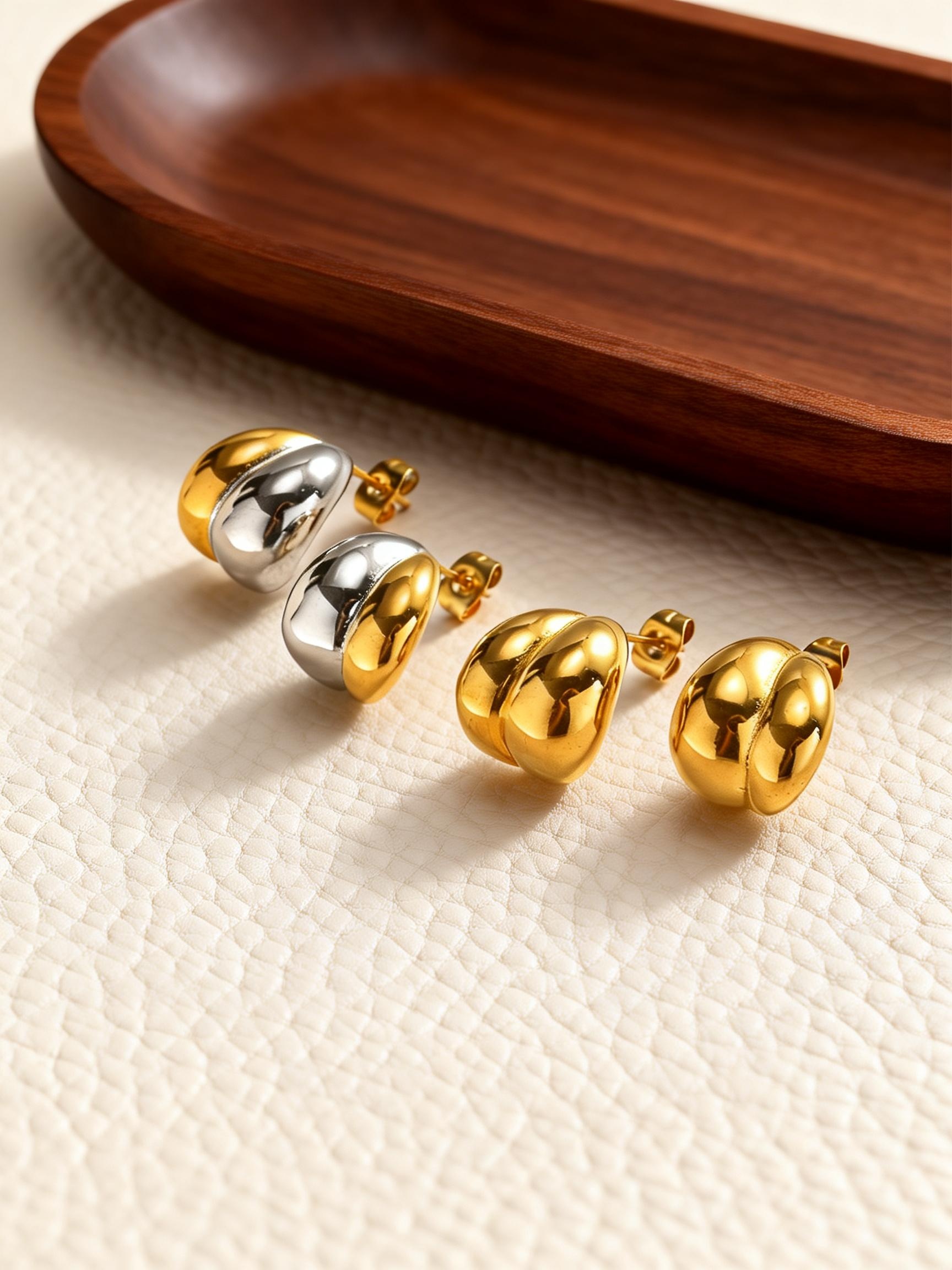 Boucles d'oreilles clous goutt - Luxury Bags Dropshipping avis et prix