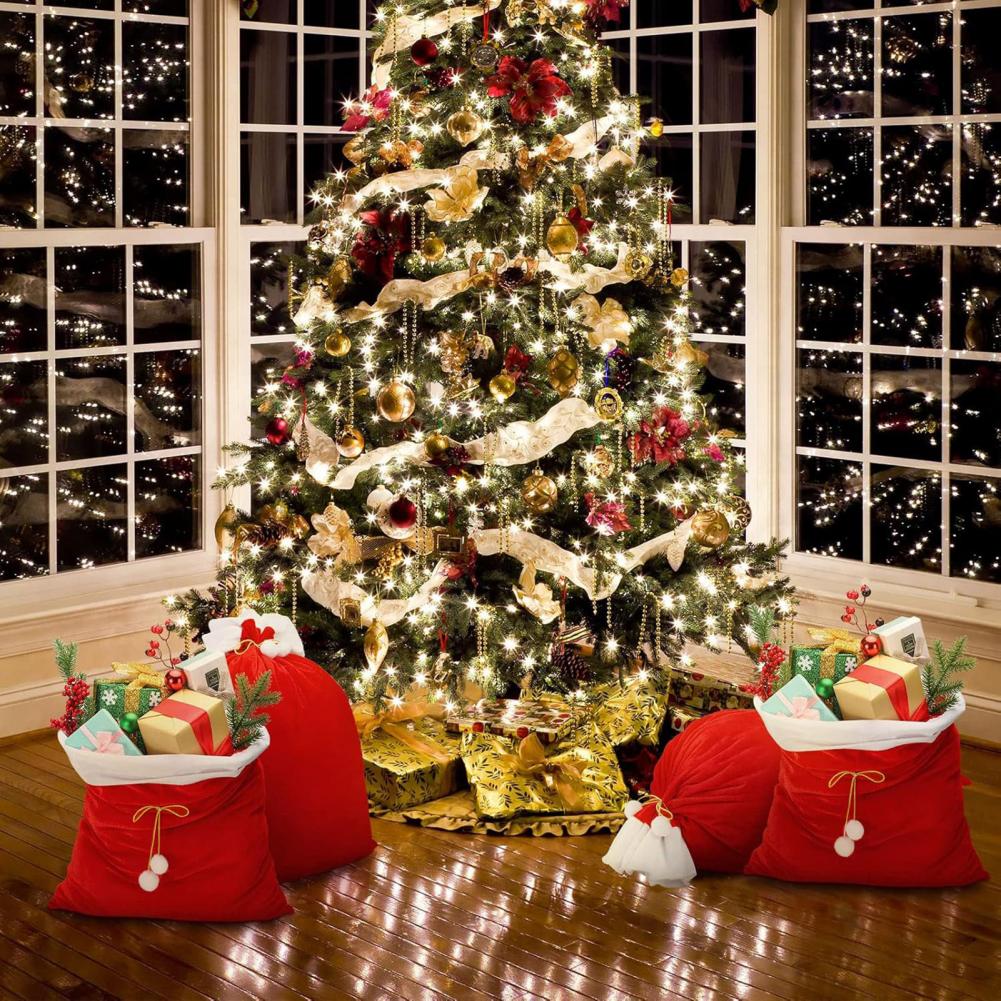 Sacs cadeaux de Noël en velour - Luxury Xmas Bags avis et prix